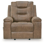 Stockworth Earth Faux Leather Recliner