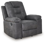 Stockworth Granite Faux Leather Recliner