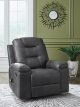 Stockworth Granite Faux Leather Recliner