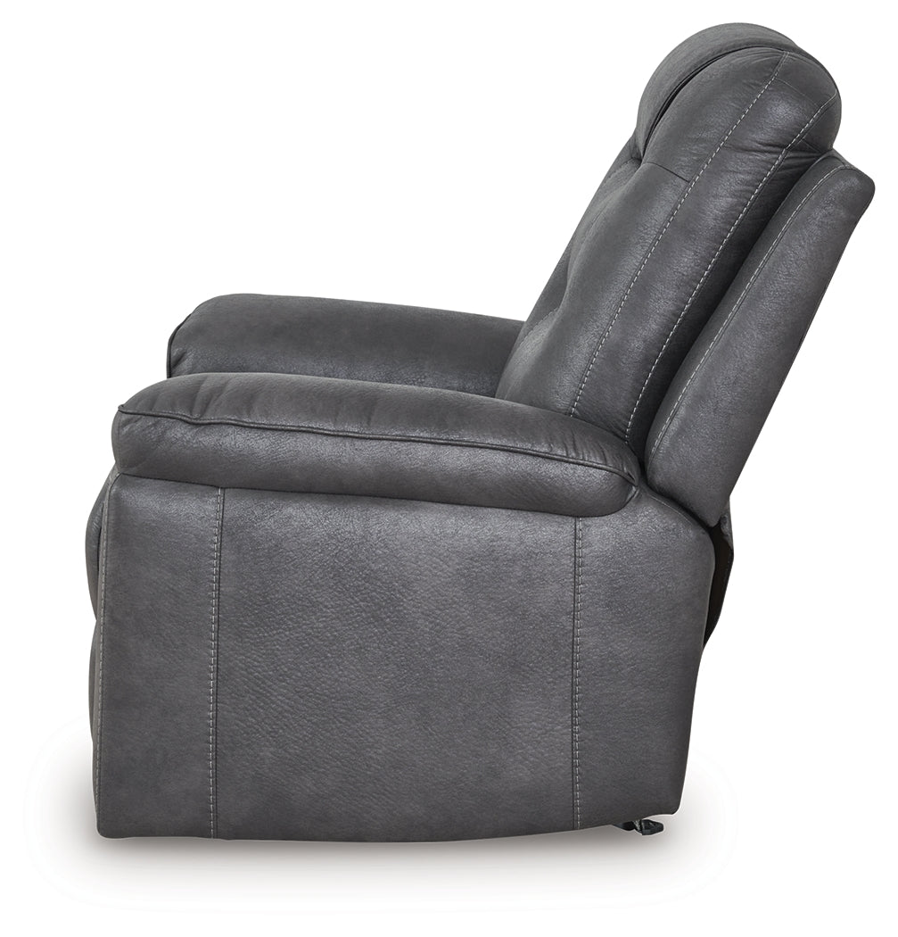 Stockworth Granite Faux Leather Recliner