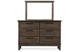Gray Modern Traditional Solid Wood Veneers Fabric Upholstered Tufted Shelves Bedroom Set - Ella Furniture