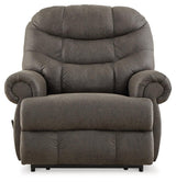 Camera Time Gunmetal Faux Leather Recliner