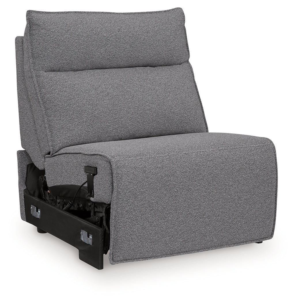 Modmax II Salt and Pepper 8-Piece Power Reclining Sectional with Console