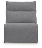 Modmax II Salt and Pepper 8-Piece Power Reclining Sectional with Console