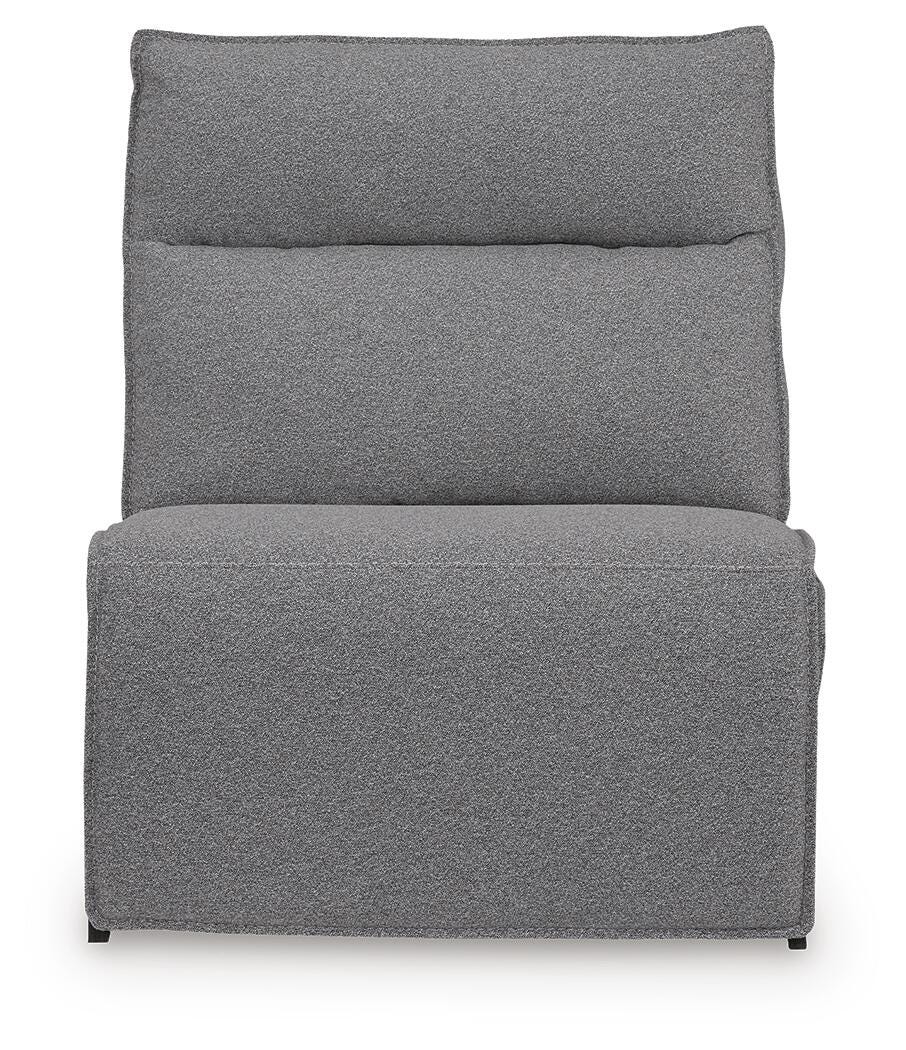 Modmax II Salt and Pepper 7-Piece Power Reclining Sectional with Audio Consoles