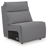 Modmax II Salt and Pepper 8-Piece Power Reclining Sectional with Console