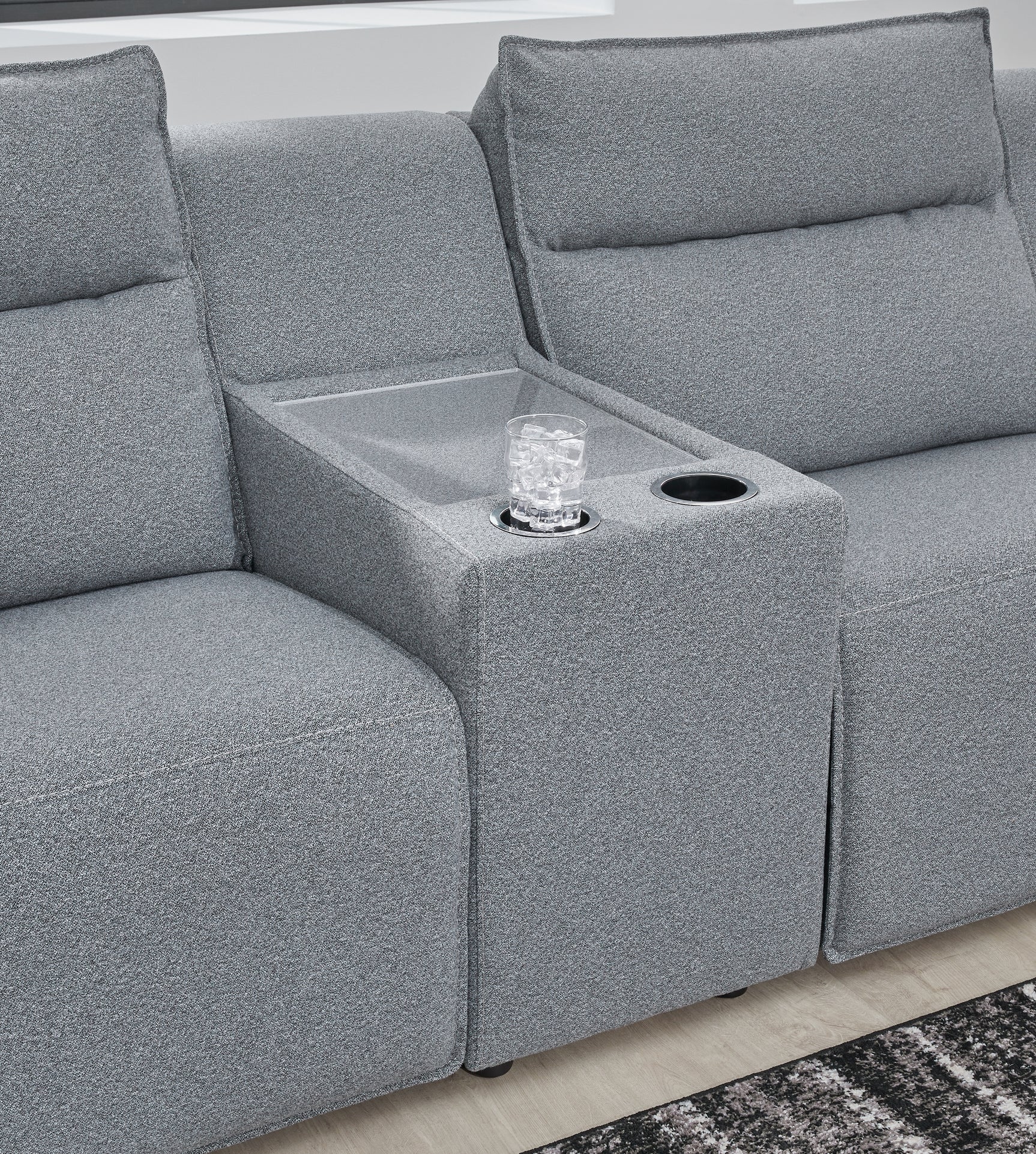 ModMax II Salt and Pepper Next-Gen Nuvella™ 3-Piece Power Reclining Sectional