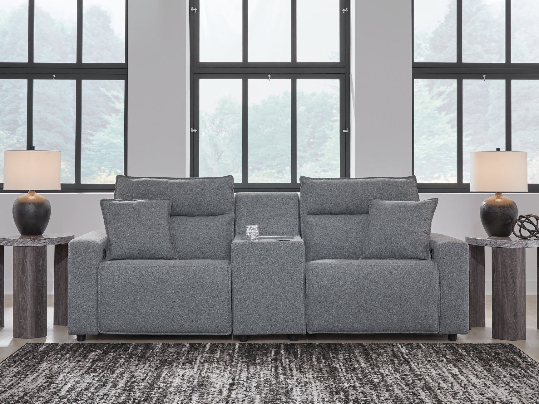 ModMax II Salt and Pepper Next-Gen Nuvella™ 3-Piece Power Reclining Sectional