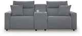 ModMax II Salt and Pepper Next-Gen Nuvella™ 3-Piece Power Reclining Sectional