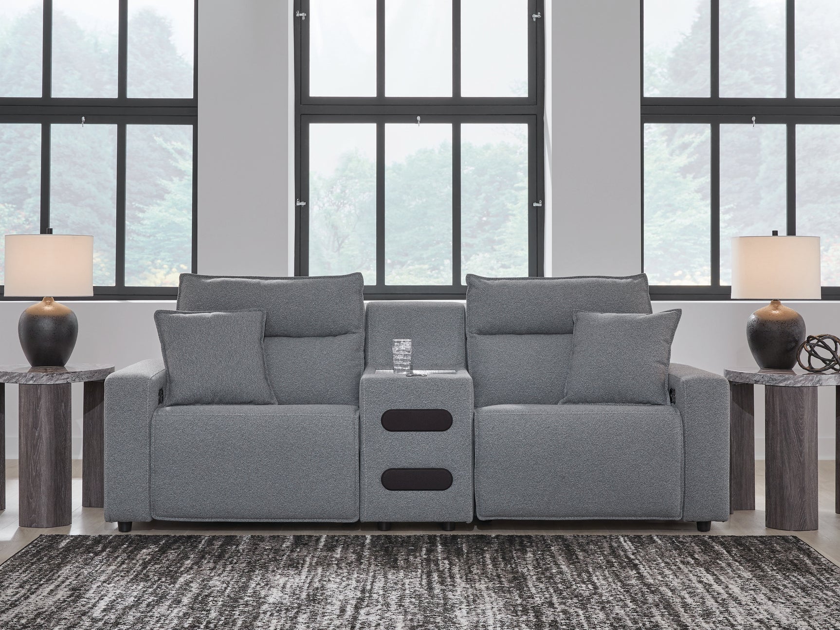 ModMax II Salt and Pepper Next-Gen Nuvella™ 3-Piece Power Reclining Sectional