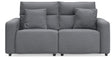 Modmax II Salt and Pepper Next-Gen Nuvella™ 2-Piece Reclining Loveseat from Ella Furniture