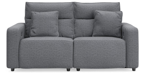 Modmax II Salt and Pepper Next-Gen Nuvella™ 2-Piece Reclining Loveseat from Ella Furniture