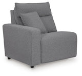 Modmax II Salt and Pepper 7-Piece Power Reclining Sectional with Audio Consoles
