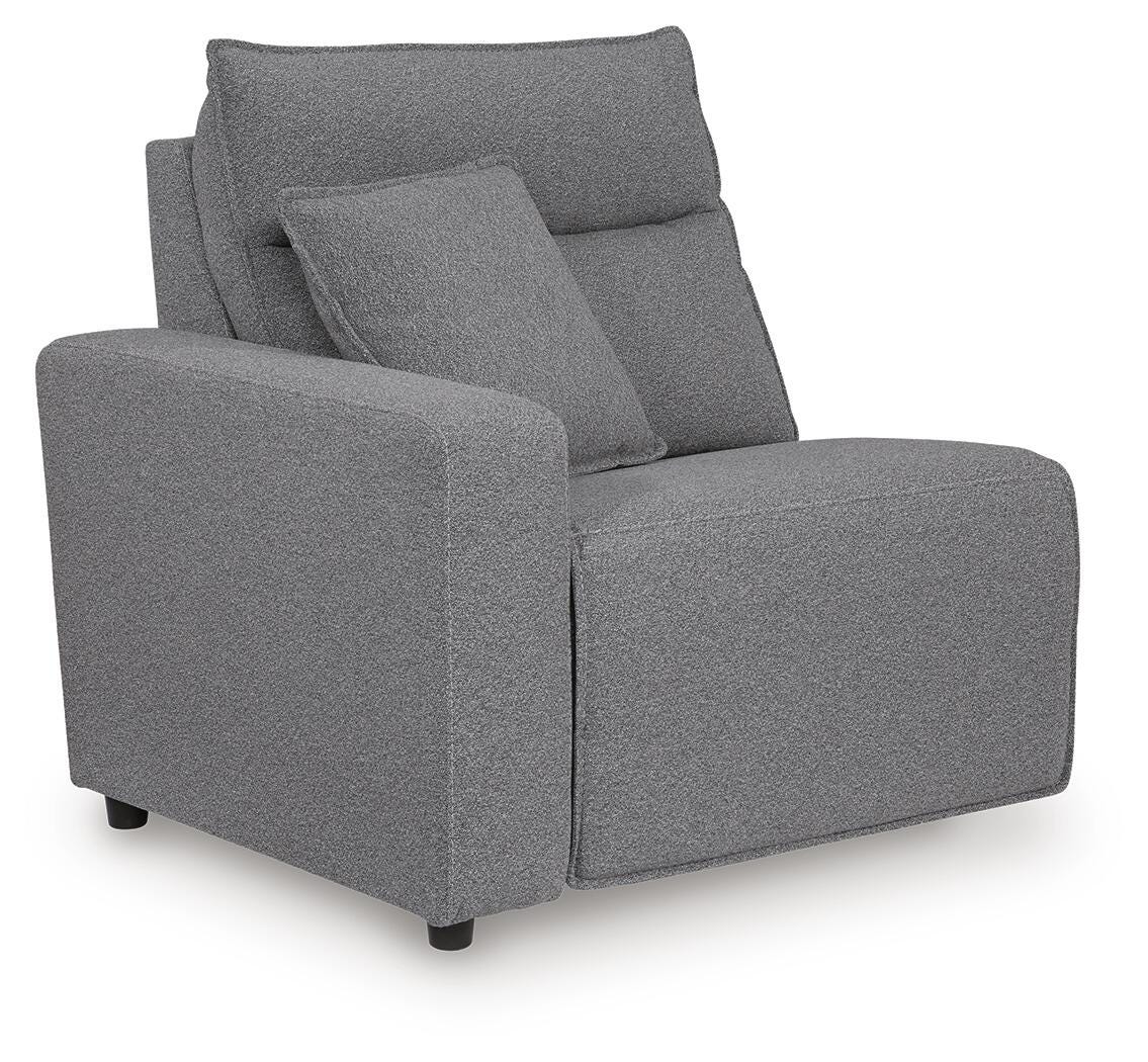 Modmax II Salt and Pepper 7-Piece Power Reclining Sectional with Audio Consoles