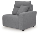 Modmax II Salt and Pepper 8-Piece Power Reclining Sectional with Console