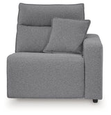 Modmax II Salt and Pepper 8-Piece Power Reclining Sectional with Console