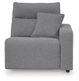 Modmax II Salt and Pepper 7-Piece Power Reclining Sectional with Audio Consoles