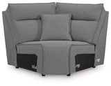 Modmax II Salt and Pepper 8-Piece Power Reclining Sectional with Console