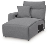 Modmax II Salt and Pepper 8-Piece Power Reclining Sectional with Console