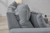 Modmax II Salt and Pepper 7-Piece Power Reclining Sectional with Chaise and Audio System