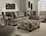 Selena Mercury Smoke 124" Sectional