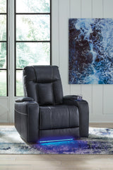 Feazada Sapphire Faux Leather Power Recliner