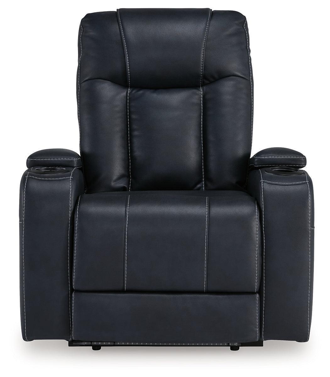 Feazada Sapphire Faux Leather Power Recliner