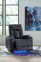 Feazada Sapphire Faux Leather Power Recliner