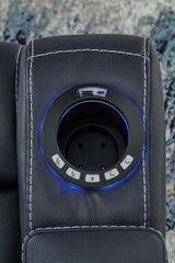 Feazada Sapphire Faux Leather Power Recliner