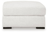 Misty-Lakes Chalk Performance Fabric,Next-Gen Nuvella™,Chenille Oversized Accent Ottoman view 3