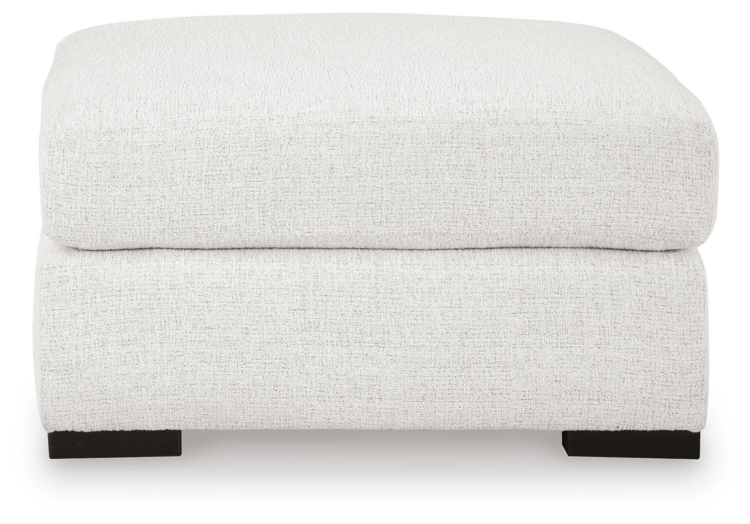 Misty-Lakes Chalk Performance Fabric,Next-Gen Nuvella™,Chenille Oversized Accent Ottoman view 3