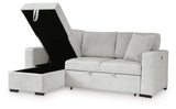 Poppleton 2-Piece Sectional with Pop Up Sleeper and Chaise