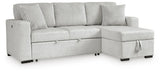 Poppleton 2-Piece Sectional with Pop Up Sleeper and Chaise