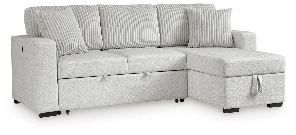 Poppleton 2-Piece Sectional with Pop Up Sleeper and Chaise