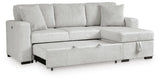 Poppleton 2-Piece Sectional with Pop Up Sleeper and Chaise