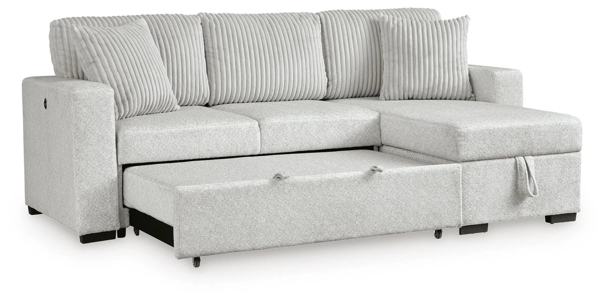 Poppleton 2-Piece Sectional with Pop Up Sleeper and Chaise