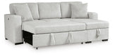 Poppleton 2-Piece Sectional with Pop Up Sleeper and Chaise