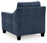 Amity Ink Bay Sofa Chaise, Chair, and Ottoman