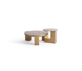 Jinna Gold Coffee with End Table