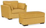 Keerwick Sunflower Chair and Ottoman