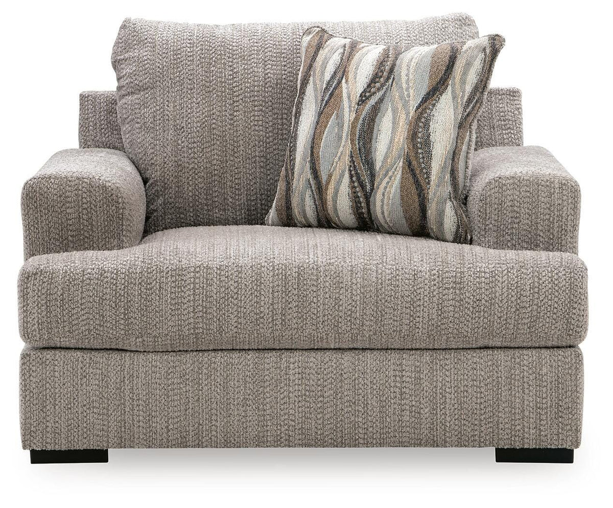 Lofwood Fossil Chenille Oversized Chair — front view