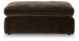 Maxton Heights Bittersweet Chenille,Velvet Ottoman view 3