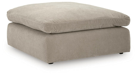 Maxton Heights Pebble Chenille,Velvet Oversized Accent Ottoman angled view