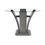 Bellatrix Gray Round Counter Height Chair
