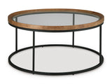 Medium Brown Coffee Table and End Table Set — product image 2