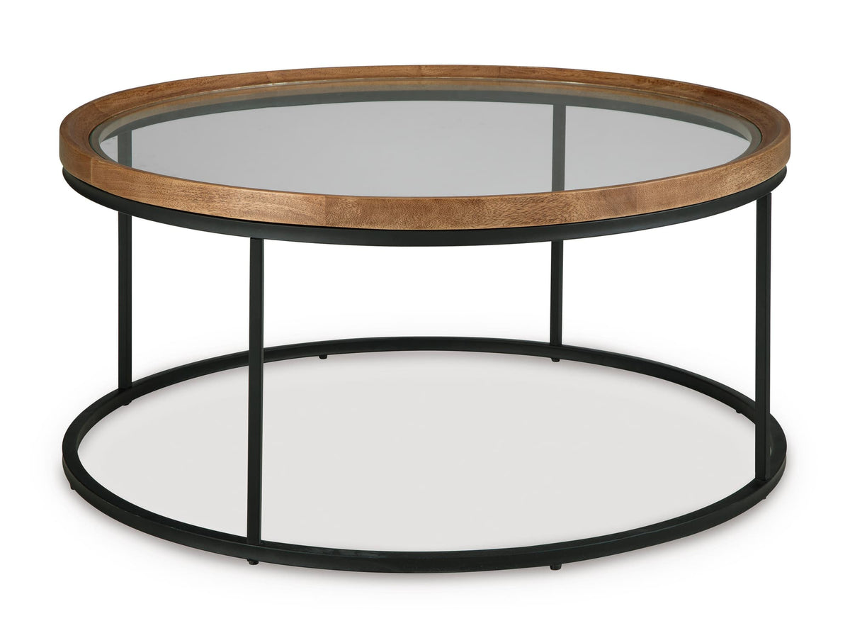 Medium Brown Coffee Table and End Table Set — product image 2