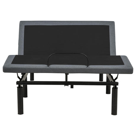 Weston Full Dual-Motor Massage Adjustable Bed Base in Black and Grey — product image 5