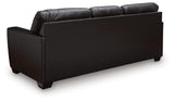 Glennbre Midnight Faux Leather Queen Sofa Sleeper view 4