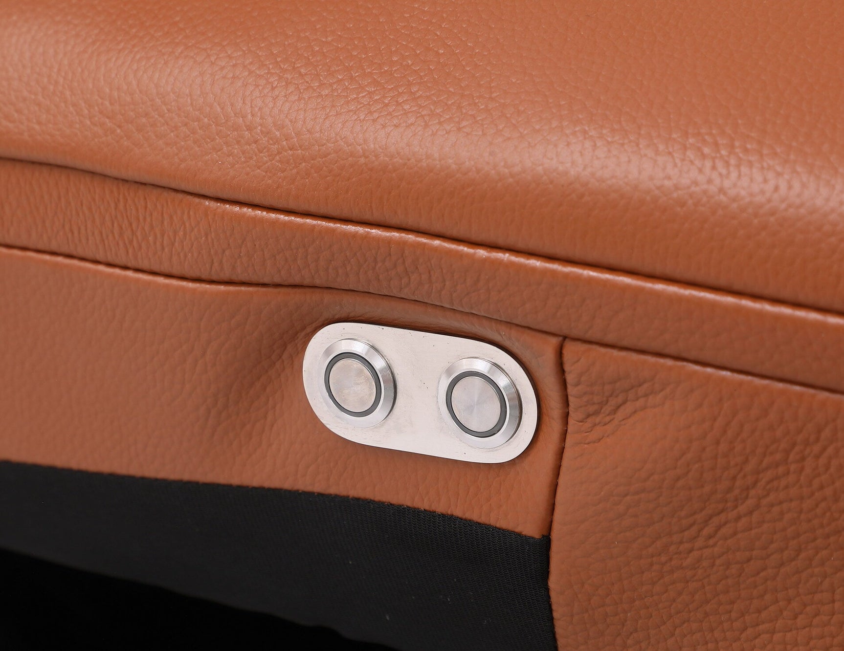 Picasso II Caramel Italian Leather 6-Piece Power Reclining Sectional with 2 Power Seats view 3