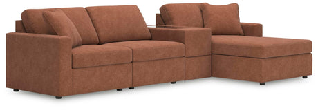 Modmax Spice Performance Fabric 4-Piece Sectional with Chaise — product view